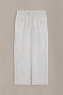 OAT WHITE MELANGE ESSENTIAL FIT TROUSERS