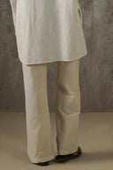 OFF WHITE TEXTURED COTTON PANTS