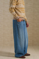 MID BLUE WEEKEND BALLOON JEANS