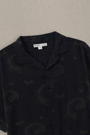 BLACK SHADOW TEXTURED SHIRT