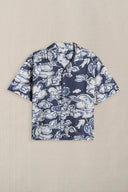 BLUE INK BLOOM SHIRT