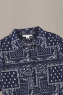 NAVY PAISLEY PRINTED SHIRT