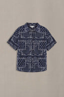 NAVY PAISLEY PRINTED SHIRT