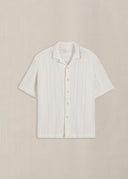 OFF WHITE TEXTURED RESORT SHIRT