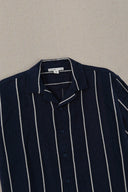 NAVY CONTRAST STRIPE SHIRT