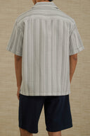 WHITE EVERYDAY STRIPED BUTTON DOWN