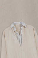 BEIGE HOLIDAY SHIRT