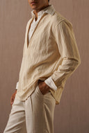 BEIGE HOLIDAY SHIRT