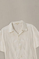 OFF WHITE LOTUS EMBROIDERED SAFARI