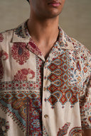 OFF WHITE PAISLEYS CUBAN SHIRT