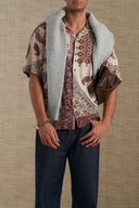 OFF WHITE PAISLEYS CUBAN SHIRT