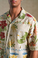 OFF WHITE BANANA ROAD CUBAN SHIRT