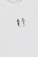 OFF WHITE FISH MARKET TEE