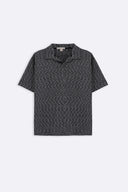 GREY LUXE KNIT POLO