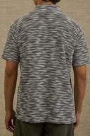 BLACK BOUCLE SAFARI SHIRT