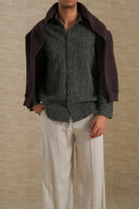 DARK GREY GREY ASHEN SHIRT