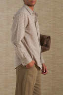 TAUPE WHEAT TEXTURE SHIRT