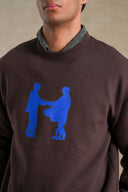 BROWN BROWN FRIEND SWEATSHIRT