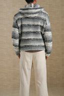 GREY ELIPSE HOODIE SWEATER