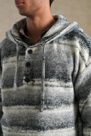 GREY ELIPSE HOODIE SWEATER