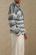 GREY ELIPSE HOODIE SWEATER