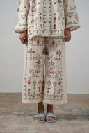 BEIGE ANDALUSIA COTTON PANTS