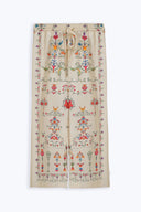 BEIGE ANDALUSIA COTTON PANTS