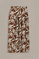 BROWN WHITE TROPIC FLOW PANTS