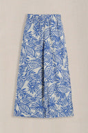 LIGHT BLUE WOOD & BLOOMS PANTS