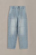LIGHT BLUE PANEL SEAM JEANS