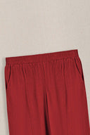 RED WILDFLOWER WIDE LEG PANTS