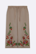 BEIGE TROPICAL ESCAPE BRODERIE CULOTTES