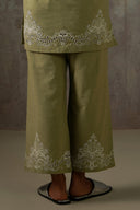 GREEN PISTACHIO BRODERIE CULOTTES