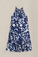 BLUE ISLA SLIP DRESS