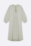OFF WHITE BOHO LINEN-COTTON MAXI