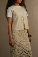 OFF WHITE IVORY ARTISAN VEST