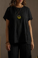 BLACK WILLOW KNIT TOP