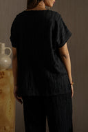 BLACK WILLOW KNIT TOP