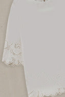 WHITE BOTANICAL CUTWORK TOP