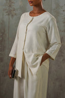 OFF WHITE ARTISAN LINEN-COTTON TUNIC