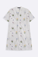 WHITE DITSY FLORAL SHIRT