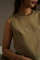 GREEN MEADOW LACE TOP