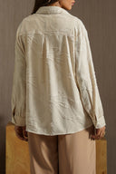 APRICOT JACQUARD BUTTONDOWN