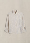 APRICOT JACQUARD BUTTONDOWN