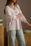 PINK JACQUARD BUTTONDOWN