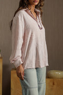 PINK JACQUARD BUTTONDOWN