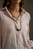 PINK JACQUARD BUTTONDOWN