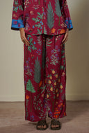 MAROON LEMON JUNGLE PANTS