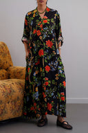 BLACK BLOOM MAXI DRESS