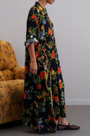 BLACK BLOOM MAXI DRESS